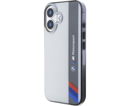 BMW Motorsport IML Vertical Stripe Защитный Чехол для Apple iPhone 16 Plus