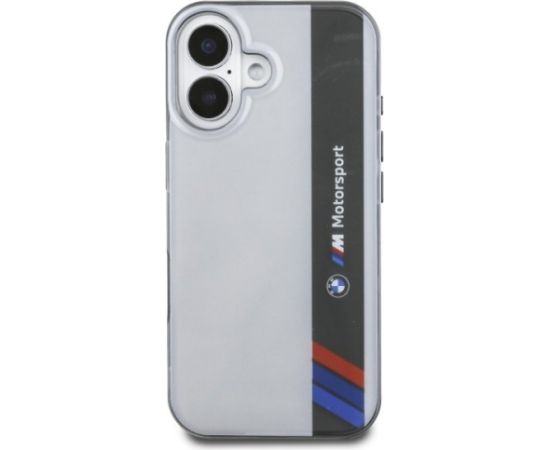 BMW Motorsport IML Vertical Stripe Защитный Чехол для Apple iPhone 16 Plus
