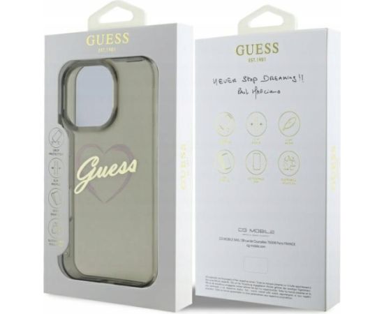 Guess IML Heart Защитный Чехол для Apple iPhone 16 Pro