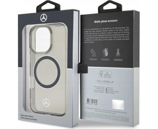 Mercedes-benz Mercedes Silver Ring MagSafe Защитный Чехол для Apple iPhone 16 Pro Max