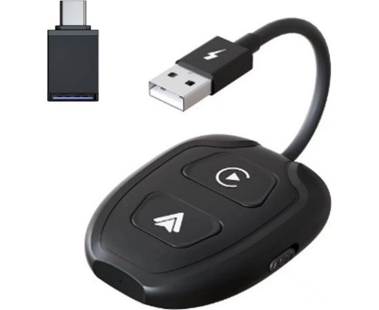 CarPlay wireless adapter for iPhones/Android smartphones Auto FM Transmiteri un Carplay ierīces