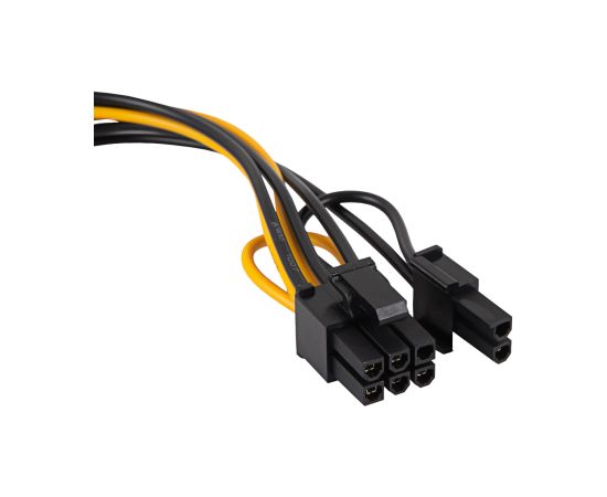 Adapteris ar kabeli Akyga AK-CA-80 PCI-E 6+2pin (m) | SATA (m) 15cm