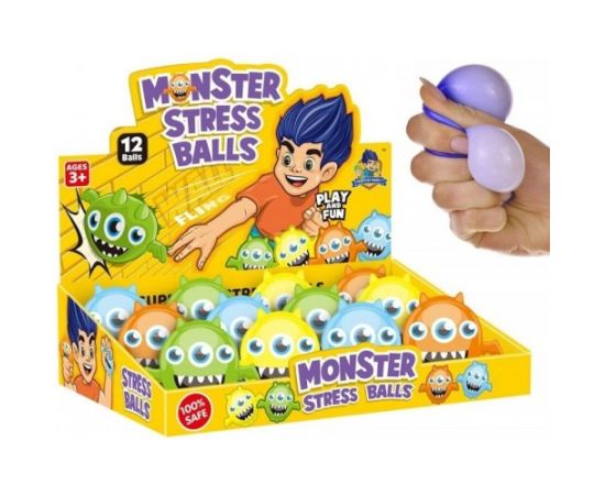 Trifox Antistresa bumbiņa spaidāma Monster dažādas 6 cm CHT3085316