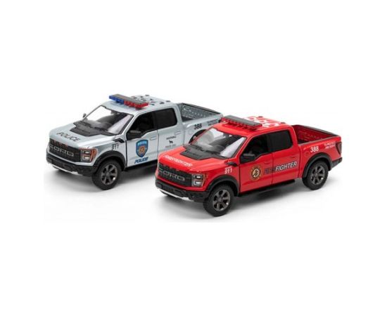 Kinsmart Metāla auto modelis 2022 Ford F-150 Raptor (Police/ Firefighter) 1:46 KT5436PR