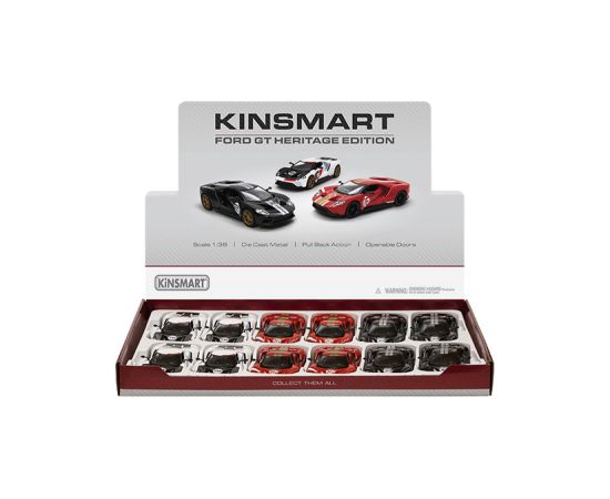 Kinsmart Металлическая авто моделька 2017 Ford GT (Heritage Edition) 1:38 KT5448