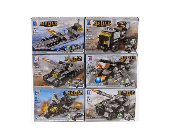 Adar Konstruktors Battle Military 86-102 elementi dažādi 6+ 472884