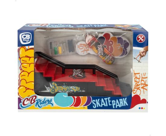 Настольная игра "Комплект скейтбордов для пальцев с трассой" Skate Park Riders CB49707