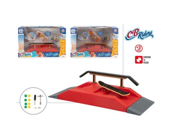 Galdā spēle "Pirkstu skrituļdēļu komplekts ar trasi" Skate Park Riders CB49706