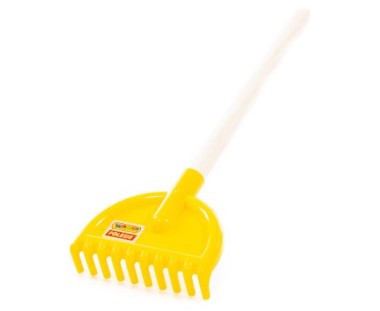 Polesie Grābeklis plastmasas ar koka kātu dažādas 38 cm PL41050