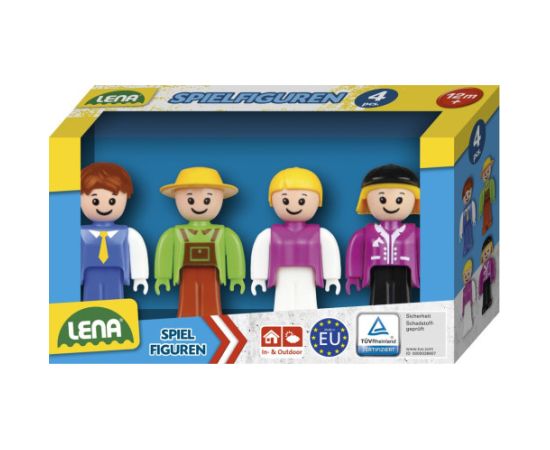 Lena Cilvēciņu komplekts (autobusa šoferis, lauksaimnieks, meitene, jātniece) Truxx 4 gb kastē Čehija L04491