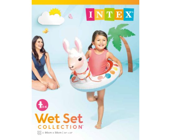 Intex Peldriņķis piepūšams bērniem Lama 3-6 gadi 86 x 58 cm 58221-5
