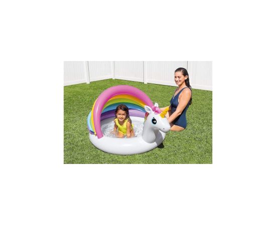Bestway Бассейн детский c надувным мягким дном Единорог 45 лит. 127x102x69 cm 57113