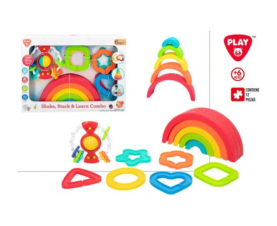 Playgo Развивающий набор штабелируемых фигурок и погремушек c 6мес. CB47260