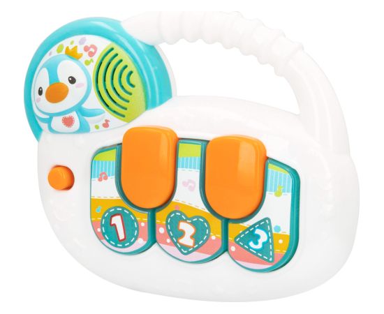 Win Fun Muzikāla attīstoša rotaļlieta Pingvīns ar gaismu un skaņu (spāņu val.) no 3 men. CB46883 Muzikālās rotaļlietas