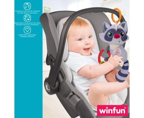 Win Fun Iekarināmais mīkstais  grabulis Jenots rotaļlieta ar skaņu 22 cm  3 m + CB46707