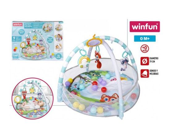 Win Fun Коврик для малышей с животными - игрушками 79 cm c 0 мес CB46697