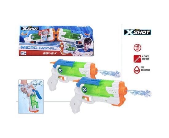 Zuru Водный пистолет комплект 2 шт.  X-Shot Micro Fast-Fill 27 cm 5+ CB46673