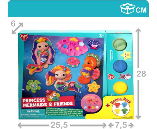 Playgo Пластилин набор Русалки и друзья 3+ CB46635