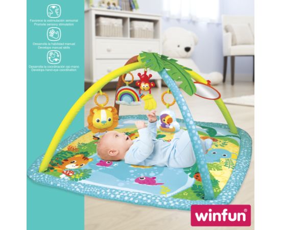 Win Fun Коврик для занятий для малышей от 0 мес. с игрушками 95 cm CB46506