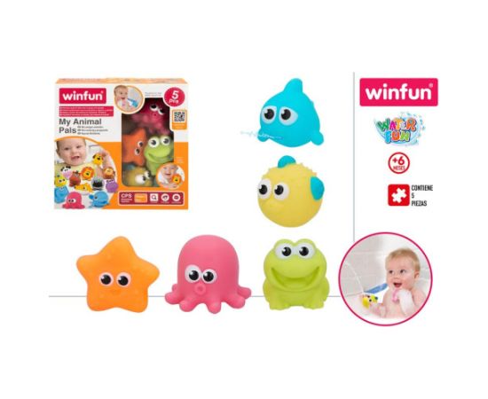 Win Fun Vannas gumijas rotaļlietu komplekts no 6 men. CB44760
