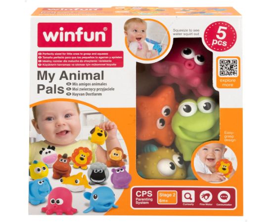 Win Fun Vannas gumijas rotaļlietu komplekts no 6 men. CB44760