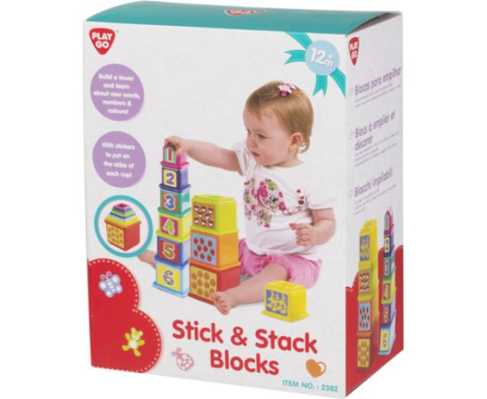 Win Fun Пирамида из кубиком с цифрами и фруктами 10 элементов  с 12 мес CB44285 Развивающие игры