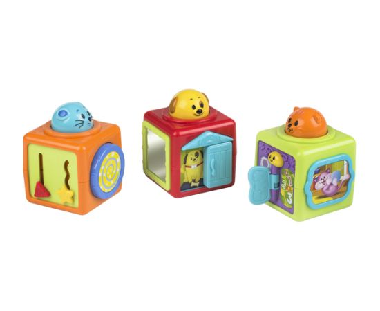 Win Fun Развивающий набор кубиков 3 шт. с 3 мес. CB44227 Muzikālās rotaļlietas