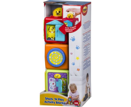 Win Fun Развивающий набор кубиков 3 шт. с 3 мес. CB44227 Muzikālās rotaļlietas