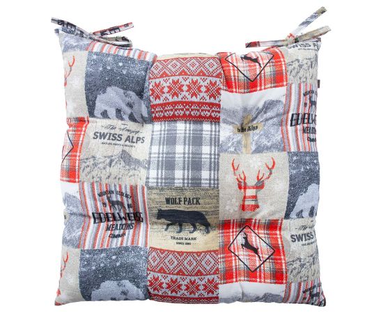 Cushion for chair WINTER 40x40cm, winter and animals