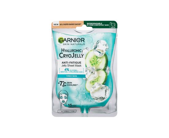 Garnier Skin Naturals / Hyaluronic Cryo Jelly Sheet Mask 1pc W / Face Mask Sejas kopšana