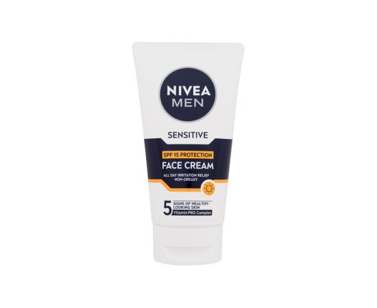 Nivea Men Sensitive / Face Cream 75ml SPF15 M / Day Cream