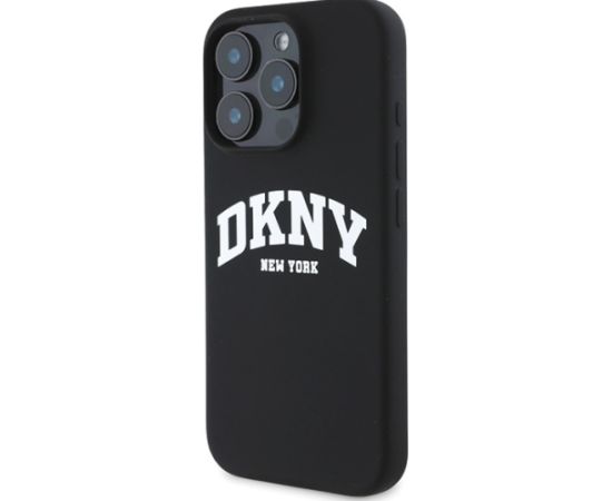 DKNY Silicone White Printed Logo MagSafe Aizsargapvalks Priekš iPhone 16 Pro Max