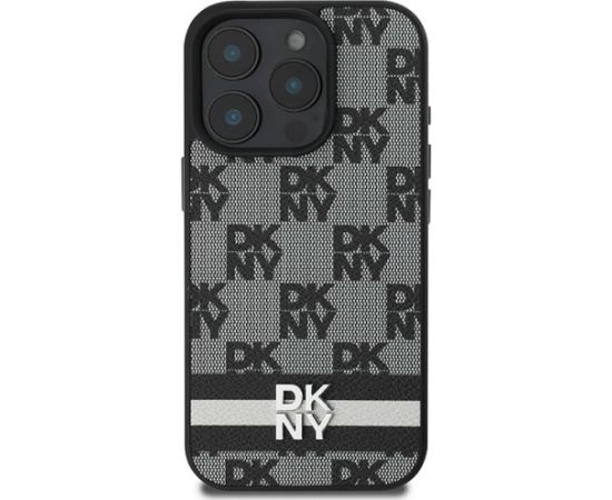 DKNY Checkered Pattern & Printed Stripes Aizsargapvalks Priekš Apple iPhone 16 Pro Max