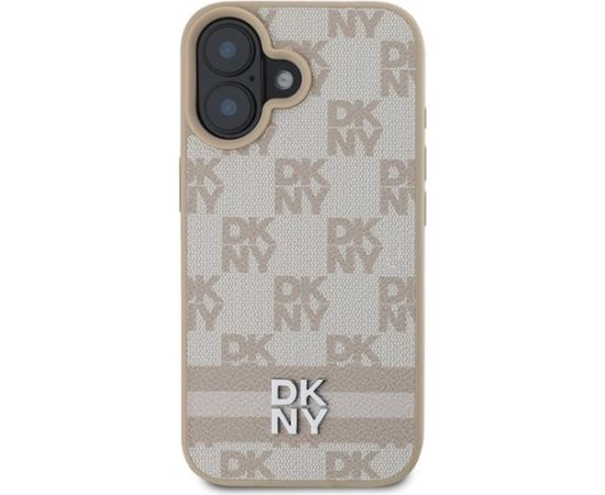 DKNY Checkered Pattern & Printed Stripes Aizsargapvalks Priekš Apple iPhone 16