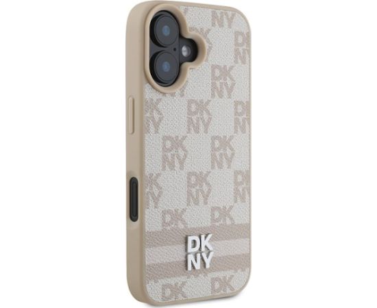 DKNY Checkered Pattern & Printed Stripes Aizsargapvalks Priekš Apple iPhone 16