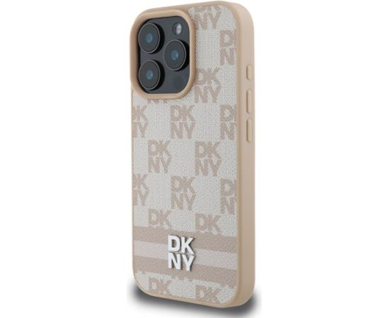 DKNY Checkered Pattern & Printed Stripes Aizsargapvalks Priekš Apple iPhone 16 Pro