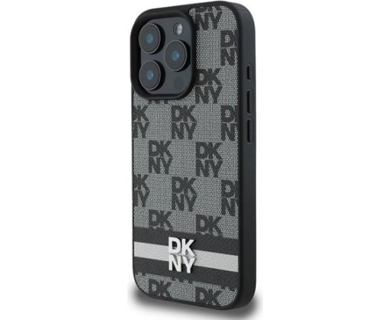 DKNY Checkered Pattern & Printed Stripes Aizsargapvalks Priekš Apple iPhone 16 Pro