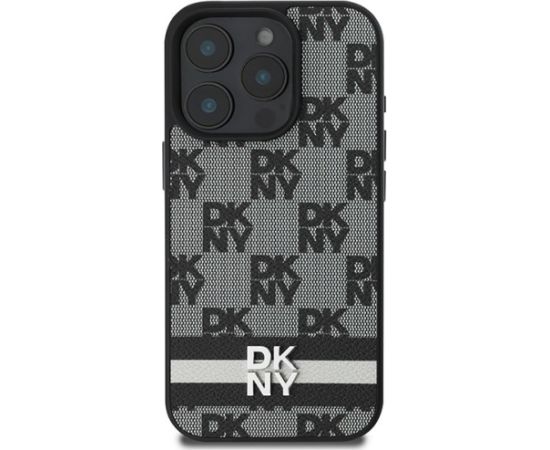 DKNY Checkered Pattern & Printed Stripes Aizsargapvalks Priekš Apple iPhone 16 Pro