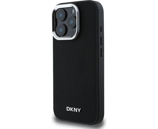 DKNY Plain Silver Logo MagSafe Aizsargapvalks Priekš Apple iPhone 16 Pro Max