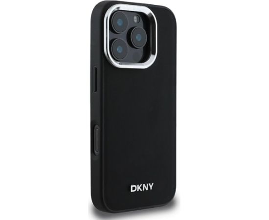 DKNY Plain Silver Logo MagSafe Aizsargapvalks Priekš Apple iPhone 16 Pro Max