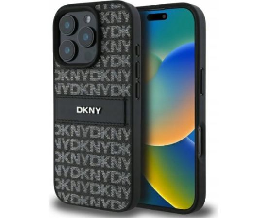 DKNY Texture Pattern Tonal Stripe Защитный Чехол для Apple iPhone 16 Pro