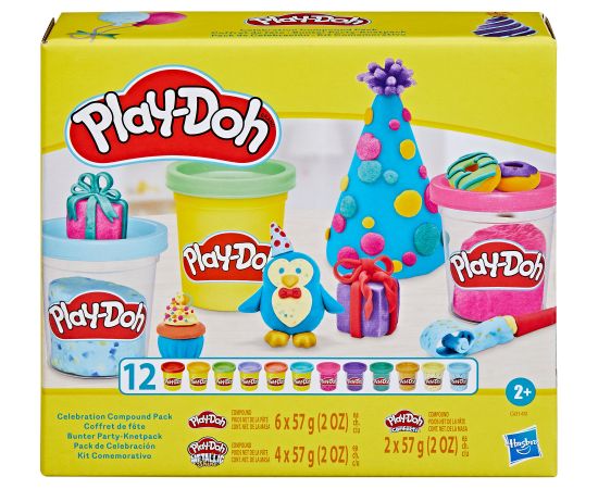 PLAY-DOH Svētku plastilīna komplekts, 12 gab. Konstruktori 