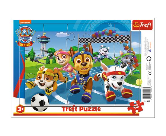 TREFL PAW PATROL Puzle Paw Patrol, 15 gab.