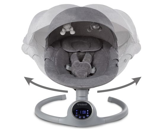 Krēsliņš-šūpoles REVE grey/silver Kidwell [A] Šūpuļkrēsli