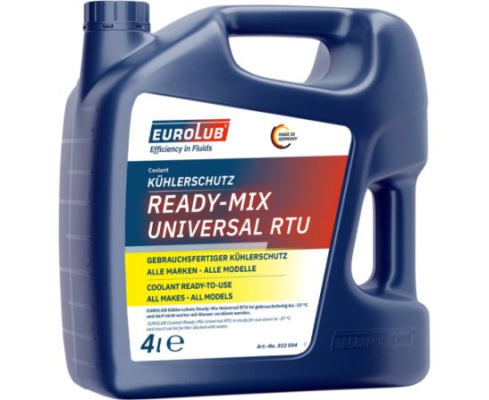 Eurolub RADIATOR COOLANT -37oC 4L dzesēšanas šķidrums dzeltens