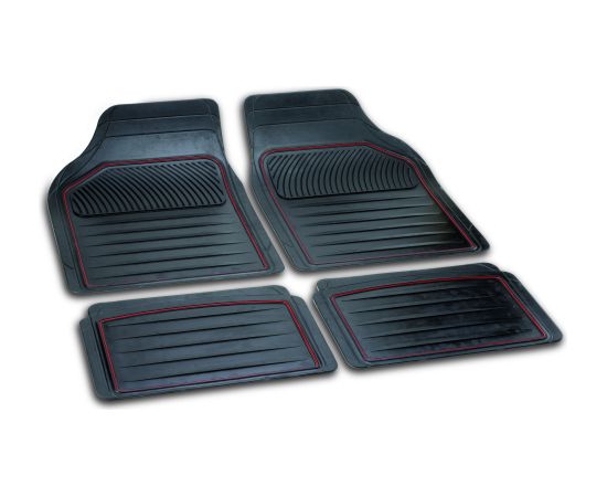 Bottari GUMIJAS PAKLĀJU KOMPLEKTS x 4 GAB. 14035 UNIVERSĀLIE 70x51 & 35x51 Auto paklāji