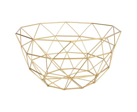 Candleholder NISSA D26xH13cm, golden