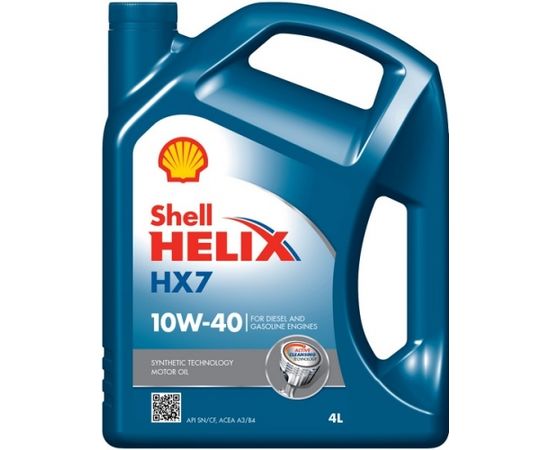 Shell Motora eļļa 10W40 HELIX HX7 4L