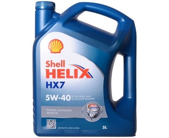 Shell Motora eļļa 5W40 HELIX HX7 5L