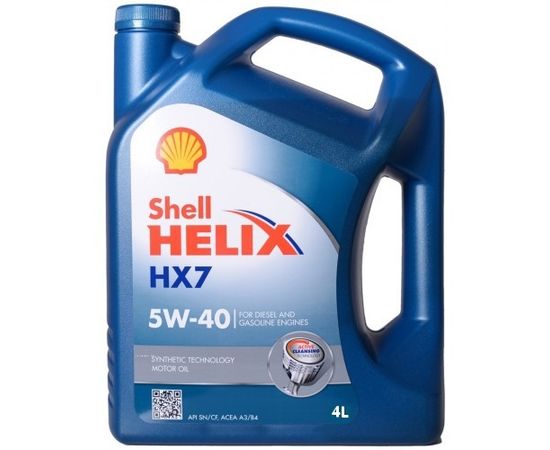 Shell Motora eļļa 5W40 HELIX HX7 4L